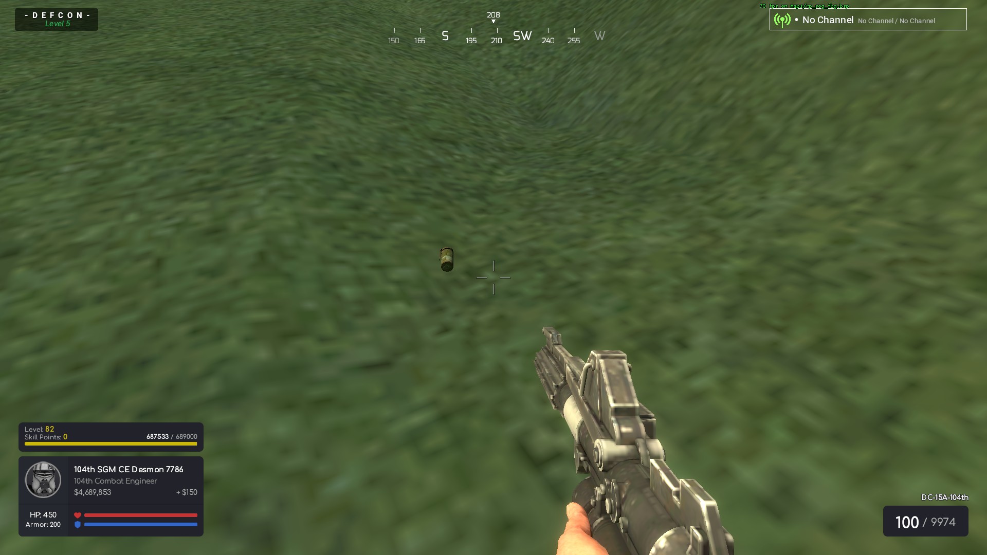 Grenade dropped by the kill I did (sucks the droids despawned quickly